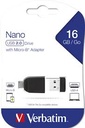 Cle Usb 16Go Verbatim OTG  2.0 Plastique 